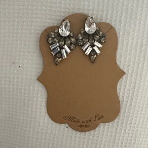 Designers Originals Silver and Gray Earrings